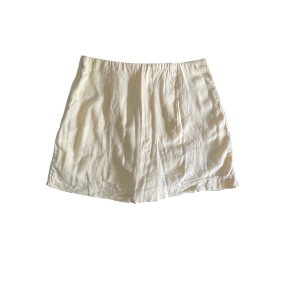 Abercrombie &Fitch Yellow Button-Front Mini Skirt Size: M - Picture 3 of 7